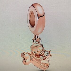 Pandora Rose Gold Angel with Star Charm